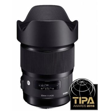 Sigma 20mm Obiectiv Foto DSLR f1.4 DG HSM ART montura Sigma Cutie alba Sigma 20mm Obiectiv Foto DSLR f1.4 DG HSM ART montura Sigma Cutie alba
