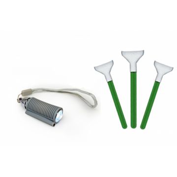 Visible Dust Set 3 spatule curatare senzor format 1.3x 20mm MFT cu lanterna Visible Dust Set 3 spatule curatare senzor format 1.3x 20mm MFT cu lanterna