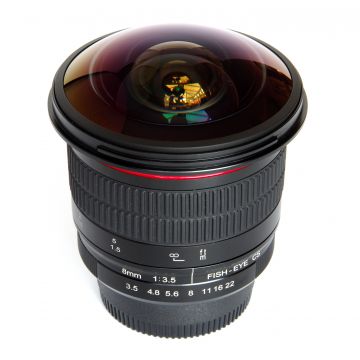 Obiectiv manual Meike 8mm F3.5 Fisheye pentru Nikon F-Mount