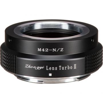 Adaptor Montura Mitakon Lens Turbo Mark 2 Obiectiv M42 la Camere Nikon Z MTKLTM2M42NZ