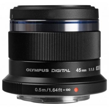 OLYMPUS Obictiv Olympus M.Zuiko 45/F1.8 Pentru Pen, Negru