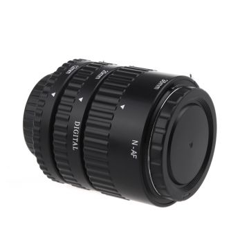 Tuburi de extensie macro Meike MK-N-AF1-BL cu Auto focus pentru Nikon