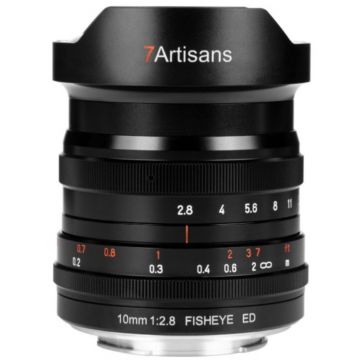 7Artisans Obiectiv manual 7Artisans 10mm F2.8 Fisheye pentru Sony E-mount
