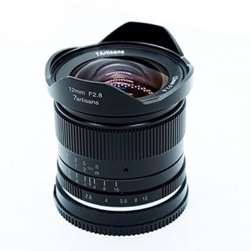 7Artisans Obiectiv manual 7Artisans 12mm F2.8 pentru Canon EOS-M DESIGILAT