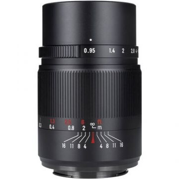 7Artisans Obiectiv manual 7Artisans 25mm F0.95 APS-Cnegru pentru Sony E-mount