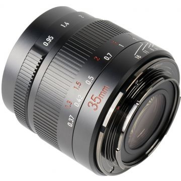 7Artisans Obiectiv manual 7Artisans 35mm F0.95 negru pentru Sony E-mount