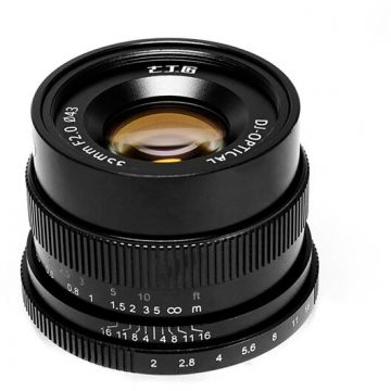 7Artisans Obiectiv manual 7Artisans 35mm F2.0 negru pentru FujiFilm FX-mount