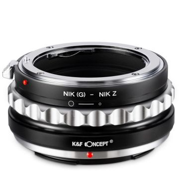 K&F Concept Adaptor montura  cu sticla optica Kent Faith PK-Nikon de la Pentax K la Nikon