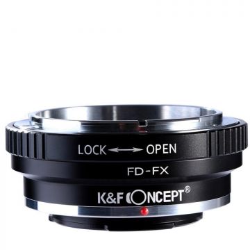 K&F Concept Adaptor montura K&F Concept FD-FX  de la Canon FD la Fuji X-Mount