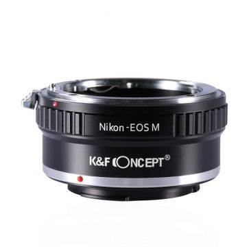 K&F Concept Adaptor montura K&F Concept Nikon-EOS M de la Nikon AI la Canon EOS M