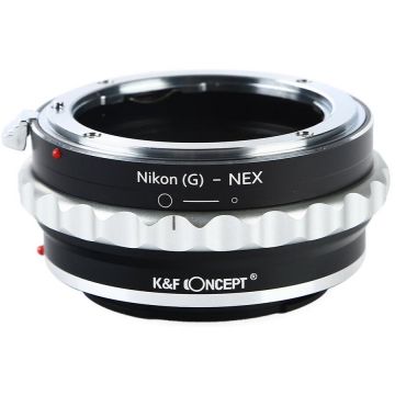 K&F Concept Adaptor montura K&F Concept Nikon(G)-NEX II de la Nikon(G) la Sony E-Mount (NEX)