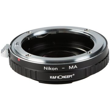 K&F Concept Adaptor montura K&F Concept Nikon-MA cu sticla optica de la Nikon F la Sony A mount