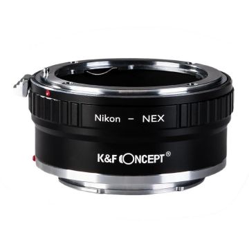 K&F Concept Adaptor montura K&F Concept Nikon-NEX II  de la Nikon AI la Sony E-Mount (NEX)