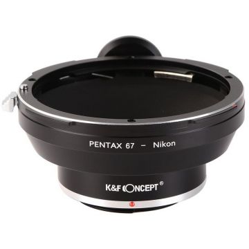 K&F Concept Adaptor montura K&F Concept Pentax 67-Nikon de la Pentax 67 la Nikon cu adaptor pentru trepied KF06.064