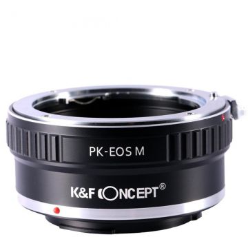 K&F Concept Adaptor montura K&F Concept PK-EOS M de la Pentax K la Canon EOS M