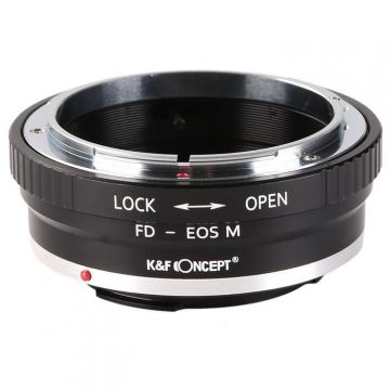 K&F Concept Adaptor montura Kent Faith FD-EOS M de la Canon FD la Canon EOS M