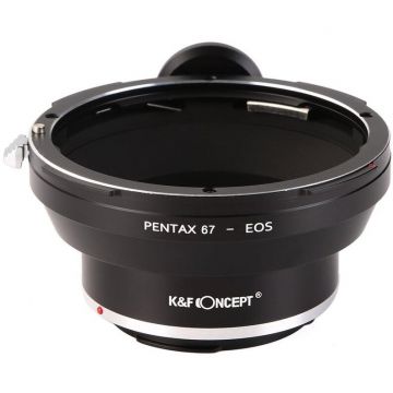 K&F Concept Adaptor montura Kent Faith Pentax 67-EOS de la Pentax 67 la Canon EOS