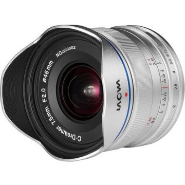 Laowa Obiectiv Manual Laowa 7.5mm F2 MFT Ultra Wide Silver