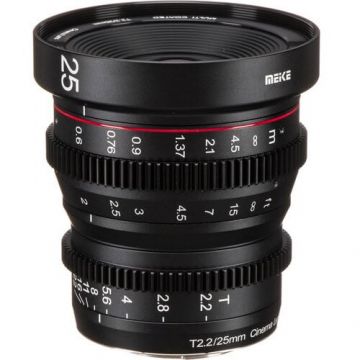 Meike Obiectiv manual Meike 25mm T2.2 Cine pentru Sony E-Mount