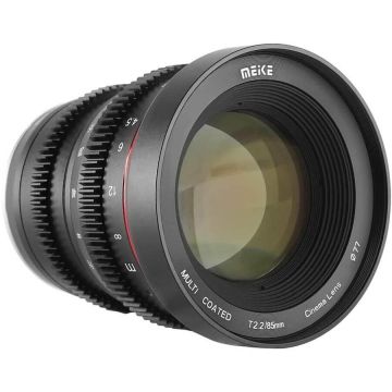 Meike Obiectiv manual Meike 85mm T2.2 Large Aperture Manual Cine pentru Fujifilm FX-Mount