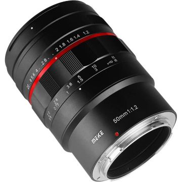 Meike Obiectiv manual Meike MK 50mm F1.2 negru pentru Canon EF Mount