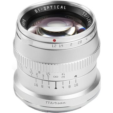 TTArtisan Obiectiv manual TTArtisan 50mm F1.2 gri pentru Sony E-mount