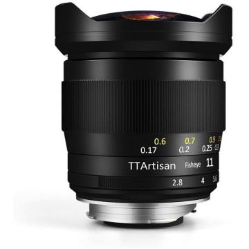 TTArtisan Obiectiv TTArtisan Fish-Eye 11mm F2.8 Negru pentru Leica M-Mount