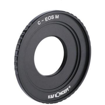 K&F Concept Adaptor montura  K&F Concept C-EOS M de la C Mount la EOS M-Mount