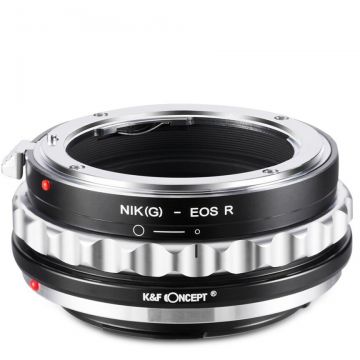 K&F Concept Adaptor montura K&F Concept Nik(G)-EOS R de la Nikon G la Canon EOS R