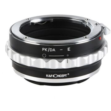 K&F Concept Adaptor montura K&F Concept PK/DA-E de la Pentax K/M/A/FA/DAla  Sony E-Mount