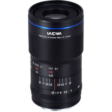Laowa Obiectiv Laowa Venus Optics CA-Dreamer 100 mm f/2.8 Macro 2:1 pentru Canon EF, diafragmă manuală, Negru