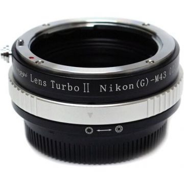Mitakon Adaptor Montura Mitakon Lens Turbo Mark 2 Obiectiv Nikon F la Camere MFT MTKLTM2AIM43