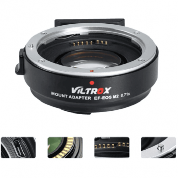 Viltrox Adaptor montura Viltrox EF-EOS M2 Auto Focus de la Canon EF/S la Canon EOS-M mount